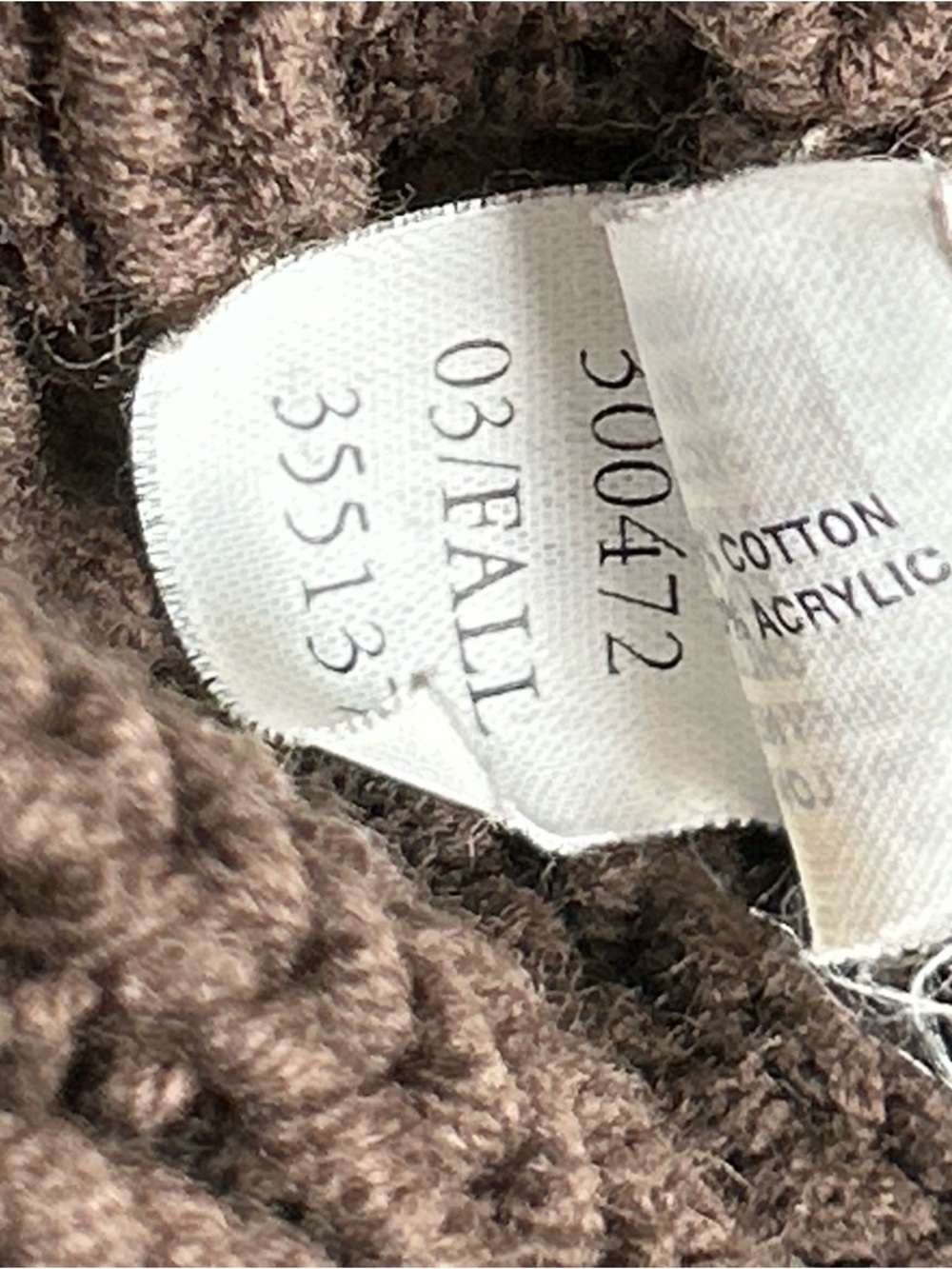 VTG Gap Cable Knit Sweater Womens Large Brown Y2K Cotton Blend Sailor Collar - Picture 10 of 10